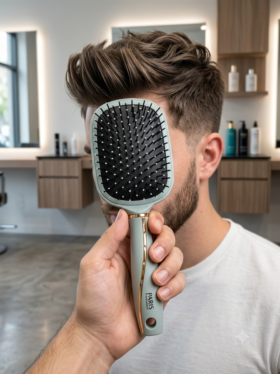 PARIS Professional Detangling Hair Brush | Anti Frizz Paddle Brush for Women & Men